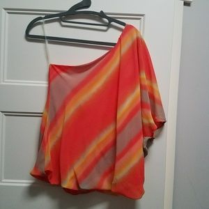 One shoulder summer top
